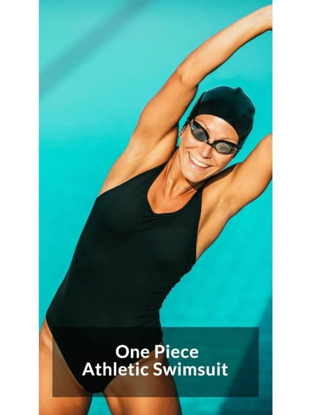 Women's Athletic One Piece Swimsuit - Racerback Bathing Suit for Active Swimwear